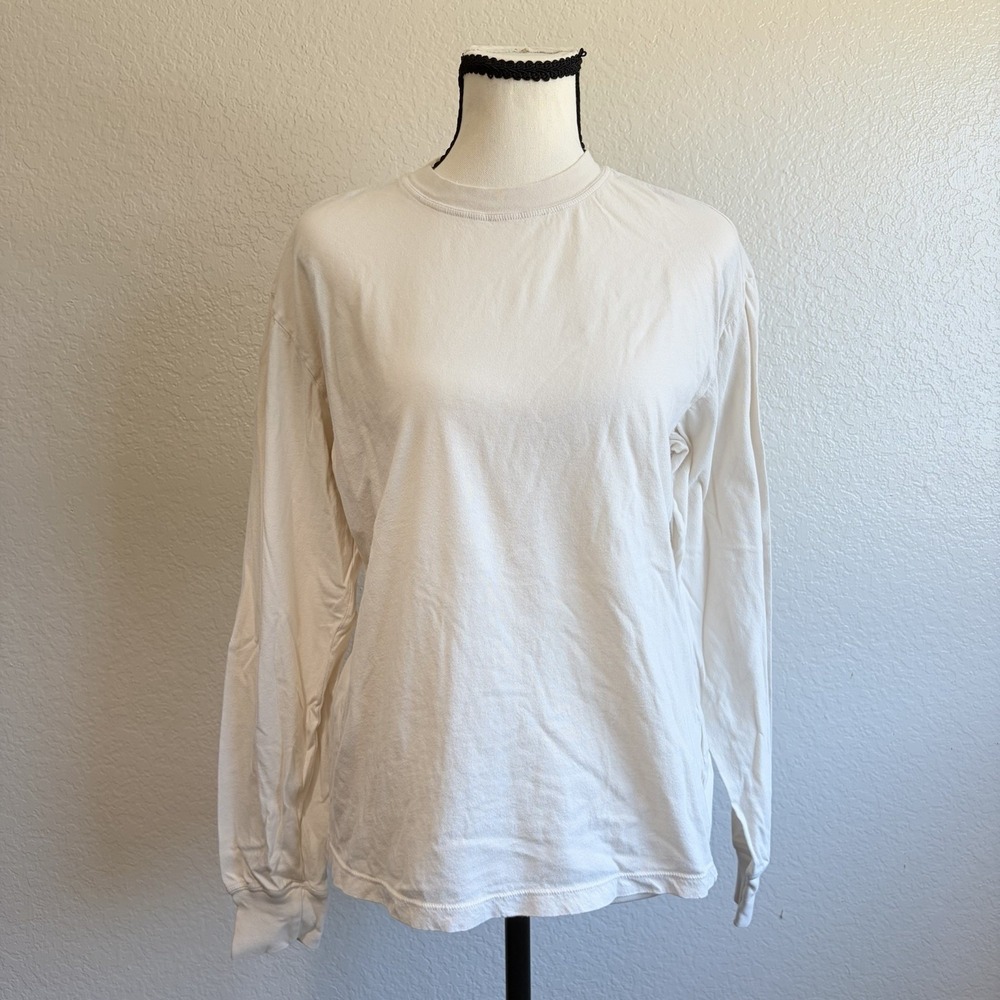 Mate The Label Women's Long Sleeve Top‎ Shirt XS Organic Cotton Bone Sold Out